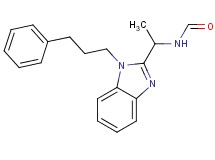 {1-[1-(3-phenylpropyl)-1H-benzimidazol-2-yl]ethyl}formamide