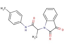 2-(2,3-dioxo-2,3-dihydro-1H-indol-1-yl)-N-(4-methylphenyl)propanamide