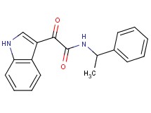 2-(1H-indol-3-yl)-2-oxo-N-(1-phenylethyl)acetamide