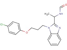 (1-{1-[3-(4-chlorophenoxy)propyl]-1H-benzimidazol-2-yl}ethyl)formamide