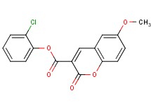 2-chlorophenyl 6-methoxy-2-oxo-2H-chromene-3-carboxylate