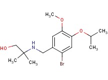 2-[(2-bromo-4-isopropoxy-5-methoxybenzyl)amino]-2-methyl-1-propanol