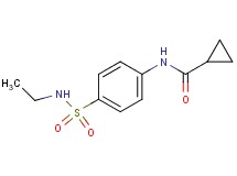 N-{4-[(ethylamino)sulfonyl]phenyl}cyclopropanecarboxamide