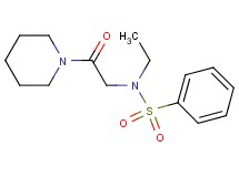 N-ethyl-N-[2-oxo-2-(1-piperidinyl)ethyl]benzenesulfonamide