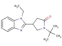 1-tert-butyl-4-(1-ethyl-1H-benzimidazol-2-yl)-2-pyrrolidinone