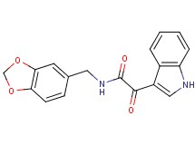 N-(1,3-benzodioxol-5-ylmethyl)-2-(1H-indol-3-yl)-2-oxoacetamide