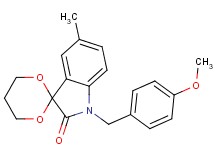 1'-(4-methoxybenzyl)-5'-methylspiro[1,3-dioxane-2,3'-indol]-2'(1'H)-one