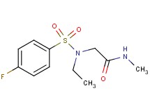 N~2~-ethyl-N~2~-[(4-fluorophenyl)sulfonyl]-N~1~-methylglycinamide
