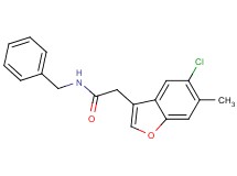 N-benzyl-2-(5-chloro-6-methyl-1-benzofuran-3-yl)acetamide
