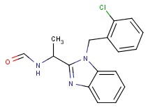 {1-[1-(2-chlorobenzyl)-1H-benzimidazol-2-yl]ethyl}formamide