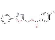 (5-phenyl-1,3,4-oxadiazol-2-yl)methyl 4-bromobenzoate