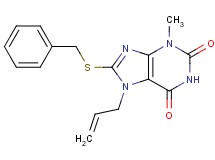 7-allyl-8-(benzylthio)-3-methyl-3,7-dihydro-1H-purine-2,6-dione