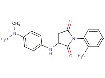 3-{[4-(dimethylamino)phenyl]amino}-1-(2-methylphenyl)-2,5-pyrrolidinedione