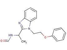{1-[1-(2-phenoxyethyl)-1H-benzimidazol-2-yl]ethyl}formamide