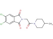 5,6-dichloro-2-[2-(4-methyl-1-piperidinyl)-2-oxoethyl]-1H-isoindole-1,3(2H)-dione