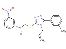 2-{[4-allyl-5-(3-methylphenyl)-4H-1,2,4-triazol-3-yl]thio}-1-(3-nitrophenyl)ethanone