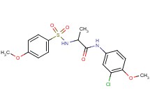 N~1~-(3-chloro-4-methoxyphenyl)-N~2~-[(4-methoxyphenyl)sulfonyl]alaninamide