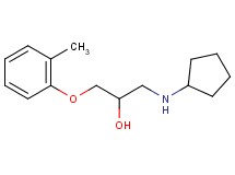 1-(cyclopentylamino)-3-(2-methylphenoxy)-2-propanol hydrochloride