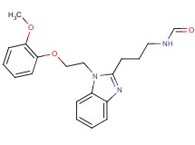 (3-{1-[2-(2-methoxyphenoxy)ethyl]-1H-benzimidazol-2-yl}propyl)formamide
