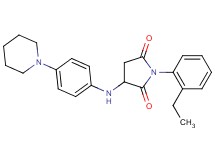 1-(2-ethylphenyl)-3-{[4-(1-piperidinyl)phenyl]amino}-2,5-pyrrolidinedione