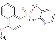 4-methoxy-N-(3-methyl-2-pyridinyl)-1-naphthalenesulfonamide