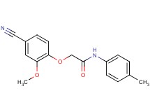 2-(4-cyano-2-methoxyphenoxy)-N-(4-methylphenyl)acetamide