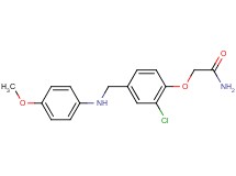 2-(2-chloro-4-{[(4-methoxyphenyl)amino]methyl}phenoxy)acetamide