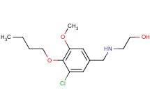 2-[(4-butoxy-3-chloro-5-methoxybenzyl)amino]ethanol hydrochloride