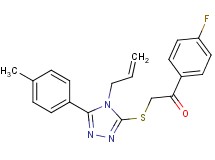 2-{[4-allyl-5-(4-methylphenyl)-4H-1,2,4-triazol-3-yl]thio}-1-(4-fluorophenyl)ethanone