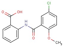 2-[(5-chloro-2-methoxybenzoyl)amino]benzoic acid