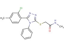 2-{[5-(2-chloro-4-methylphenyl)-4-phenyl-4H-1,2,4-triazol-3-yl]thio}-N-methylacetamide