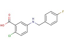 2-chloro-5-[(4-fluorobenzyl)amino]benzoic acid