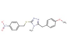 3-(4-methoxybenzyl)-4-methyl-5-[(4-nitrobenzyl)thio]-4H-1,2,4-triazole