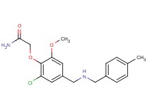 2-(2-chloro-6-methoxy-4-{[(4-methylbenzyl)amino]methyl}phenoxy)acetamide hydrochloride