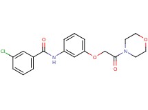 3-chloro-N-{3-[2-(4-morpholinyl)-2-oxoethoxy]phenyl}benzamide