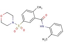 2-methyl-N-(2-methylphenyl)-5-(4-morpholinylsulfonyl)benzamide