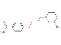 1-{4-[3-(3-methyl-1-piperidinyl)propoxy]phenyl}ethanone hydrochloride