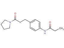 N-{4-[3-oxo-3-(1-pyrrolidinyl)propyl]phenyl}propanamide