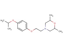 4-[2-(4-isopropoxyphenoxy)ethyl]-2,6-dimethylmorpholine hydrochloride