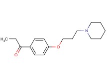 1-{4-[3-(1-piperidinyl)propoxy]phenyl}-1-propanone hydrochloride