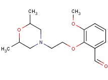 2-[2-(2,6-dimethyl-4-morpholinyl)ethoxy]-3-methoxybenzaldehyde hydrochloride