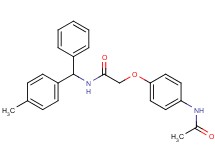 2-[4-(acetylamino)phenoxy]-N-[(4-methylphenyl)(phenyl)methyl]acetamide