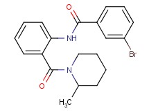 3-bromo-N-{2-[(2-methyl-1-piperidinyl)carbonyl]phenyl}benzamide