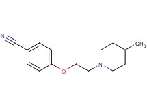 4-[2-(4-methylpiperidin-1-yl)ethoxy]benzonitrile hydrochloride