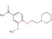 1-{3-methoxy-4-[2-(1-piperidinyl)ethoxy]phenyl}ethanone hydrochloride