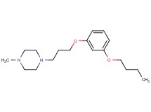 1-[3-(3-butoxyphenoxy)propyl]-4-methylpiperazine hydrochloride