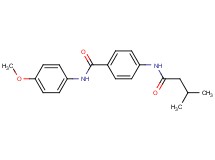 N-(4-methoxyphenyl)-4-[(3-methylbutanoyl)amino]benzamide