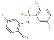 2,5-dichloro-N-(5-fluoro-2-methylphenyl)benzenesulfonamide