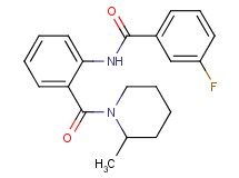 3-fluoro-N-{2-[(2-methyl-1-piperidinyl)carbonyl]phenyl}benzamide