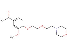 1-(3-methoxy-4-{2-[2-(4-morpholinyl)ethoxy]ethoxy}phenyl)ethanone hydrochloride
